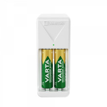 VARTA MINI ĮKROVIKLIS 57656 + 2 x įkraunamos baterijos R6 (AA) 2100mAh