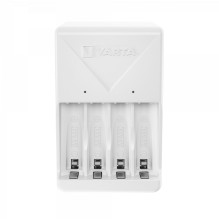 VARTA KIŠTUKAS ĮKROVIKLIS 57657 + 4 x Įkraunamos baterijos R6 (AA) 2100mAh