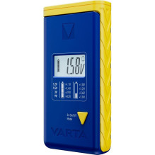 VARTA akumuliatorių testeris su skaitmeniniu ekranu (AA, AAA, C tipo, D tipo, 9 V, mygtukas) 893101111 mėlynas