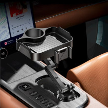 Automobilinis staliukas su telefono laikikliu CP2008 juodas