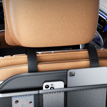 Car organizer for front seats with compartments D03 black