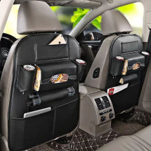 Automobilio organizatorius priekinėms sėdynėms su skyreliais MAGIC juodas
