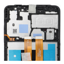 „ServicePack“ LCD ekranas, skirtas „SAMSUNG A06 A065 GH81-26440A“, juodas „ServicePack“ LCD ekranas, skirtas „SAMSUNG A06 A065 GH81-26440A“, juodas