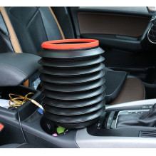 Sulankstomas automobilio kibiras-konteineris, 4 l, juodas
