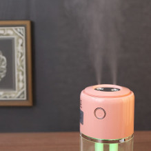 Aromaterapijos aparatas / drėkintuvas / difuzorius H10 rožinis