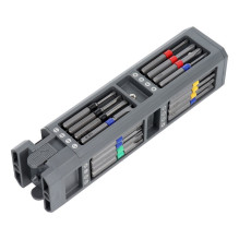 Set of service screwdrivers, 30-in-1 aluminum bits