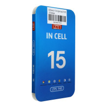 iPhone 15 LCD ekranas su skaitmeniniu keitikliu, juodas (ZY-LTPS IC, perkeliamas)