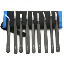 UF-TOOLS - ESD-9 pincetų rinkinys (9 vnt.)