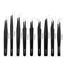 UF-TOOLS - ESD-9 pincetų rinkinys (9 vnt.)