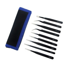 UF-TOOLS - ESD-9 pincetų rinkinys (9 vnt.)