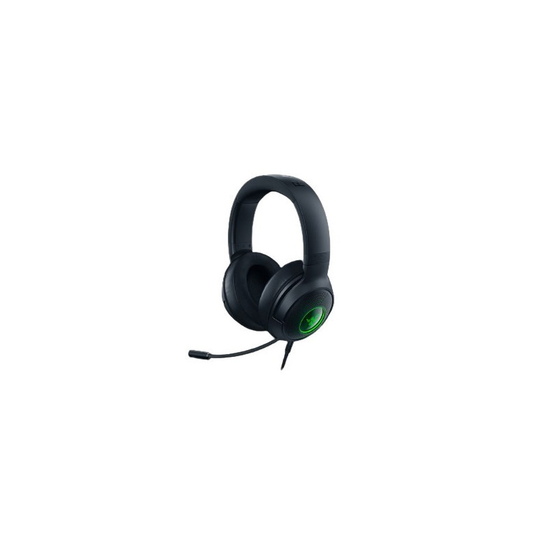 Razer Kraken V3 X RGB laidinės juodos - laidinės žaidimų ausinės - ATNAUJINTOS (juodos)