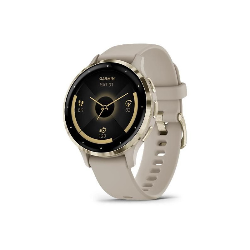 „Garmin“ išmanusis laikrodis „VENU 3S“ / pilkas / auksinis 010-02785-02