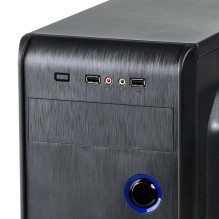 Kompiuterio Korpusas - Akyga AK939BL ATX Midi Tower 412mm H 200mm W 418mm D Juodas