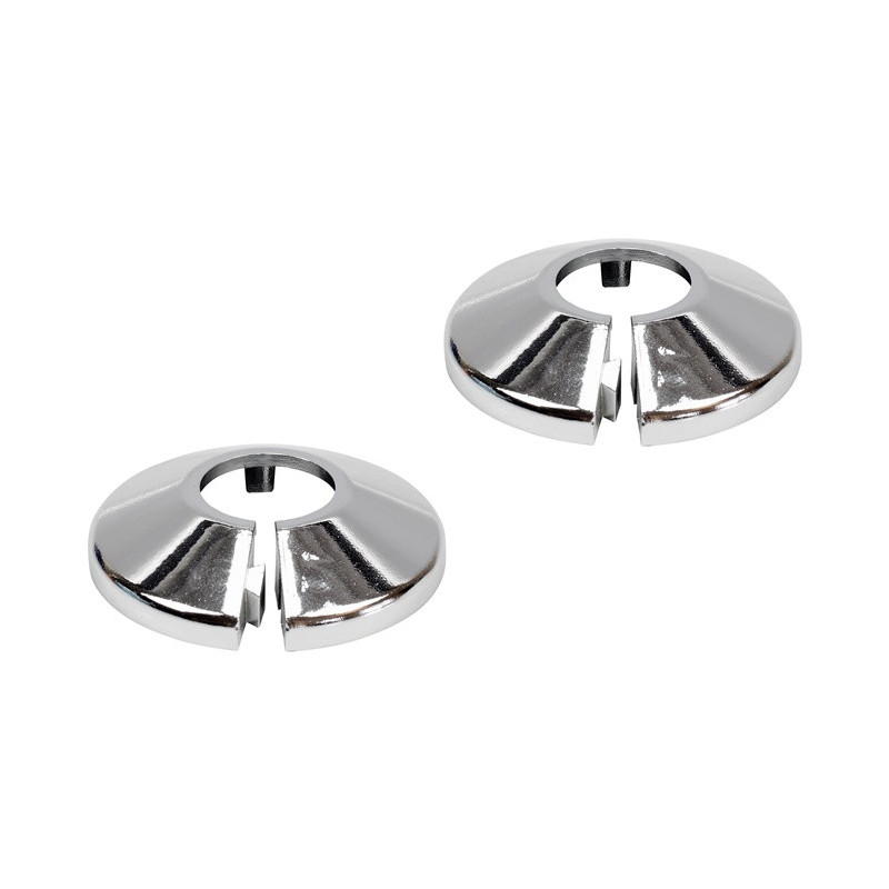 RING FOR PIPES 18MM CHROME 2PCE