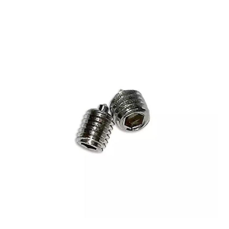 Durų rankenos varžtelis M6, metalas, chromo, 10 vnt.