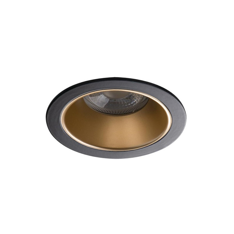 Luminaire recessed Kanlux Glozo, 10W, GU10, gold