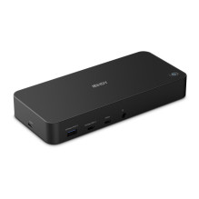 Laptop Docking Station - LINDY Plugable DST-Pro Universal 3x4K USB-C / Type A 100W, Black