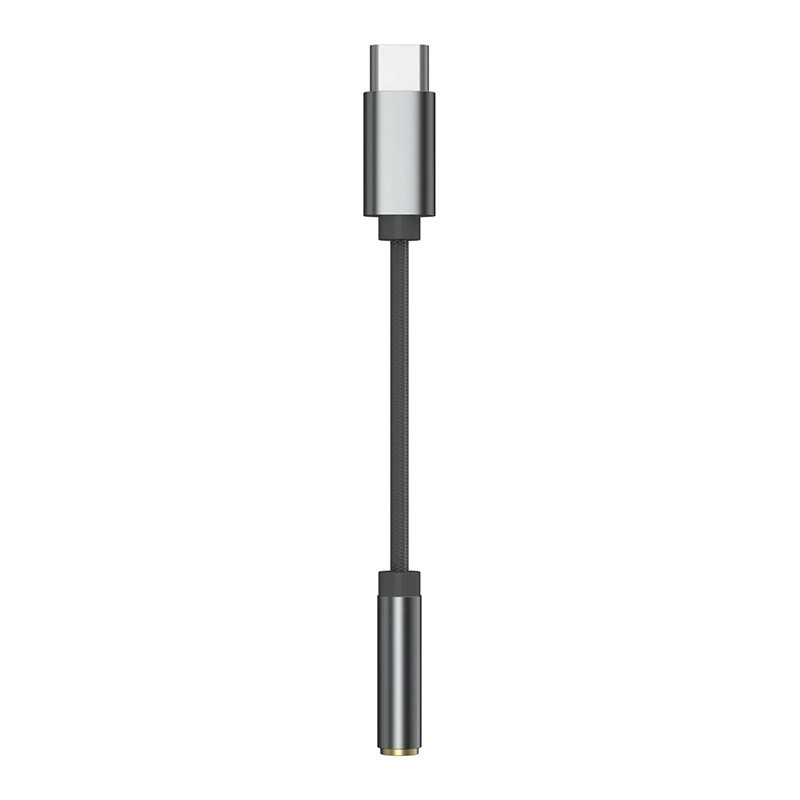 Garso Adapteris - KZ AM01 USB-C Iki 3.5 mm Garso Adapteris DAC 160 Ω 20-20,000 Hz Grafitas