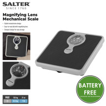 Salter 484 SFEU12 Magnifying Lens Bathroom Compact Mechanical Scale
