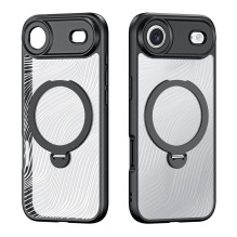 DUX DUCIS dėklas AIMO MAG STAND, suderinamas su „MagSafe“, skirtas IPHONE 17 AIR, juodas DUX DUCIS dėklas AIMO MAG STAND, suderinamas su „MagSafe“, skirtas IPHONE 17 AIR, juodas