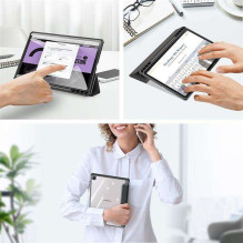 DUX DUCIS dėklas TOBY su pieštuko dėklu, skirtas SAMSUNG Tab S6 Lite (P610 / P613 / P615 / P619), juodas