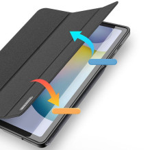 DUX DUCIS DOMO sulankstomas dėklas su pieštuko dėklu, skirtas SAMSUNG Tab S6 Lite (P610 / P613 / P615 / P619), juodas DUX DUCIS DOMO sulankstomas dėklas su pieštuko dėklu, skirtas SAMSUNG Tab S6 Lite (P610 / P613 / P615 / P619), juodas