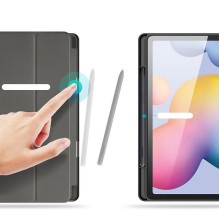 DUX DUCIS DOMO sulankstomas dėklas su pieštuko dėklu, skirtas SAMSUNG Tab S6 Lite (P610 / P613 / P615 / P619), juodas DUX DUCIS DOMO sulankstomas dėklas su pieštuko dėklu, skirtas SAMSUNG Tab S6 Lite (P610 / P613 / P615 / P619), juodas