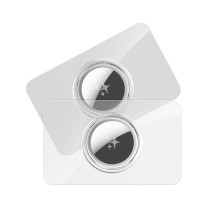 DUX DUCIS card-shaped protective case for AirTag 2 pcs transparent + black DUX DUCIS card-shaped protective case for AirTag 2 pcs transparent + black