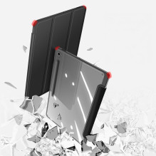 DUX DUCIS dėklas TOBY su pieštuko dėklu, skirtas SAMSUNG Tab S10 FE Plus, juodas