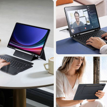 DUX DUCIS case DK foldable with Wireless Keyboard for SAMSUNG Tab S10 Plus / S9 Plus / S9 FE Plus black DUX DUCIS case DK foldable with Wireless Keyboard for SAMSUNG Tab S10 Plus / S9 Plus / S9 FE Plus black