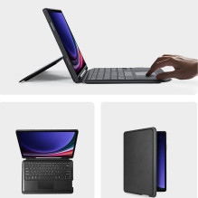 DUX DUCIS case DK foldable with Wireless Keyboard for SAMSUNG Tab S10 Plus / S9 Plus / S9 FE Plus black DUX DUCIS case DK foldable with Wireless Keyboard for SAMSUNG Tab S10 Plus / S9 Plus / S9 FE Plus black