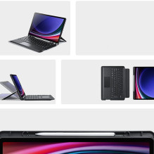 DUX DUCIS case DK foldable with Wireless Keyboard for SAMSUNG Tab S10 Plus / S9 Plus / S9 FE Plus black DUX DUCIS case DK foldable with Wireless Keyboard for SAMSUNG Tab S10 Plus / S9 Plus / S9 FE Plus black