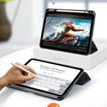 DUX DUCIS DOMO sulankstomas dėklas su pieštuko dėklu, skirtas iPad 10 (2022), juodas DUX DUCIS DOMO sulankstomas dėklas su pieštuko dėklu, skirtas iPad 10 (2022), juodas