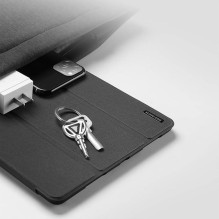 DUX DUCIS DOMO sulankstomas dėklas su pieštuko dėklu, skirtas iPad 10 (2022), juodas DUX DUCIS DOMO sulankstomas dėklas su pieštuko dėklu, skirtas iPad 10 (2022), juodas