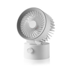 Stalinis ventiliatorius, maitinamas per USB A, LLD-F87U, baltas