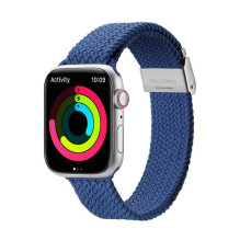 DUX DUCIS MIXTURE PRO tamprus pintas dirželis Apple Watch 42 / 44 / 45 / 49 mm, mėlynas DUX DUCIS MIXTURE PRO tamprus pintas dirželis Apple Watch 42 / 44 / 45 / 49 mm, mėlynas