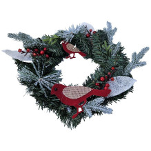 Kalėdinio vainiko dekoracija 30 cm RC-K-512 žalia Kalėdinio vainiko dekoracija 30 cm RC-K-512 žalia