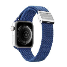 DUX DUCIS MIXTURE PRO tamprus pintas dirželis Apple Watch 38 / 40 / 41 mm, mėlynas DUX DUCIS MIXTURE PRO tamprus pintas dirželis Apple Watch 38 / 40 / 41 mm, mėlynas