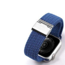 DUX DUCIS MIXTURE PRO tamprus pintas dirželis Apple Watch 38 / 40 / 41 mm, mėlynas DUX DUCIS MIXTURE PRO tamprus pintas dirželis Apple Watch 38 / 40 / 41 mm, mėlynas