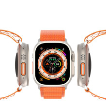 DUX DUCIS GS nailono dirželis Apple Watch 42 / 44 / 45 / 49 mm oranžinis DUX DUCIS GS nailono dirželis Apple Watch 42 / 44 / 45 / 49 mm oranžinis