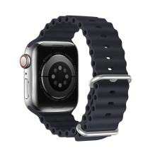 DUX DUCIS strap OCEAN WAVE silicone for Apple Watch 38 / 40 / 41 mm graphite