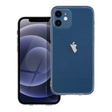 iPhone 12 dėklas, skaidrus, 2 mm (apsauga nuo kameros), permatomas