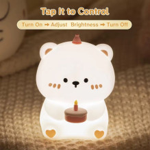 Table lamp bedside birthday teddy bear Art Deco touch style Table lamp bedside birthday teddy bear Art Deco touch style