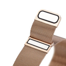 DUX DUCIS dirželis MILANESE nerūdijančio plieno magnetinis 22 mm aukso spalvos
