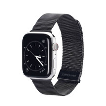 DUX DUCIS MILANESE nerūdijančio plieno magnetinis dirželis Apple Watch 38 / 40 / 41 mm, juodas DUX DUCIS MILANESE nerūdijančio plieno magnetinis dirželis Apple Watch 38 / 40 / 41 mm, juodas