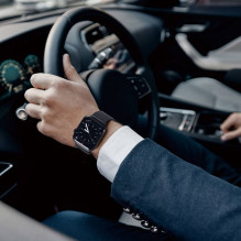 DUX DUCIS MILANESE nerūdijančio plieno magnetinis dirželis Apple Watch 38 / 40 / 41 mm, juodas DUX DUCIS MILANESE nerūdijančio plieno magnetinis dirželis Apple Watch 38 / 40 / 41 mm, juodas