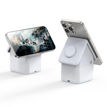W20 4-in-1 House-shaped Magnetic Wireless Charger Stand 15W White W20 4-in-1 House-shaped Magnetic Wireless Charger Stand 15W White