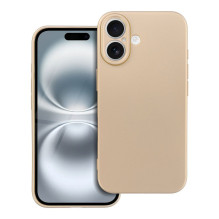 „iPhone 16“ dėklas, metalinio aukso spalvos „iPhone 16“ dėklas, metalinio aukso spalvos