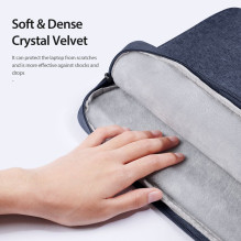 DUX DUCIS bag LBTC for laptop 14-15,4" Horizontal Handbag navy blue
