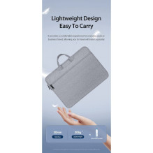 DUX DUCIS bag LBTC for laptop 15.5-16" Horizontal Handbag light grey
